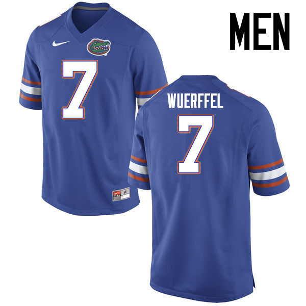 Men Florida Gators #7 Danny Wuerffel College Football Jerseys Sale-Blue - Click Image to Close